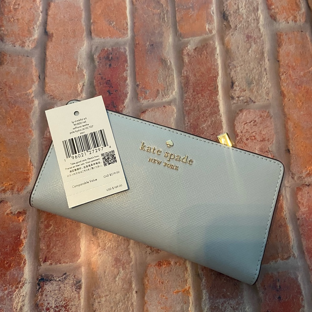 Kate Spade lg slimfold leather wallet